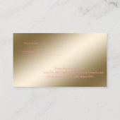 Elegante moderne ,Makeup Brush-Empfehlungskarte Empfehlungskarte (Rückseite)