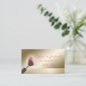 Elegante moderne ,Makeup Brush-Empfehlungskarte Empfehlungskarte (Stehend Vorderseite)