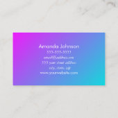 Elegante moderne Mandala Yoga Instruktorin Visitenkarte (Rückseite)