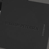 Elegante moderne matte schwarz-grau beruflich quadratische visitenkarte