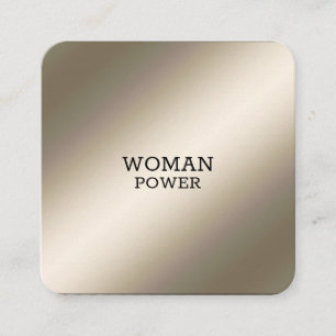 Elegante, moderne Metallgold-Visitenkarte Quadratische Visitenkarte