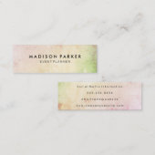 Elegante Moderne Mini Visitenkarte (Vorne/Hinten)