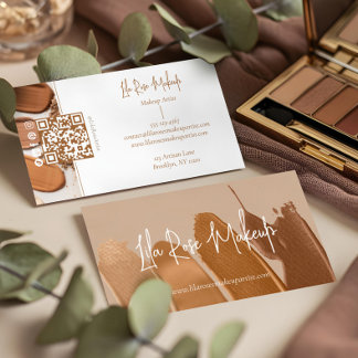 Elegante moderne Minimal-Makeup-Artist-Foto-Collag Visitenkarte