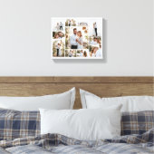 Elegante moderne minimale Foto Collage einfach sau Leinwanddruck (Insitu (Schlafzimmer))