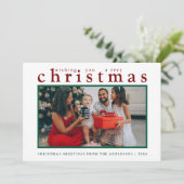 Elegante Moderne Minimale Weihnachten | Moderne Fa (Stehend Vorderseite)
