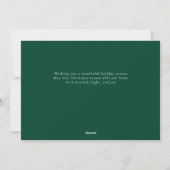 Elegante Moderne Minimale Weihnachten | Moderne Fa (Rückseite)