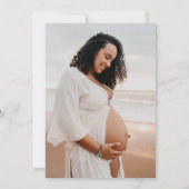 Elegante moderne Minimalistisch Hello Foto Kinderd Einladung (Rückseite)