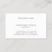 Elegante Moderne Minimalistisch Trendy Einfach Sch Visitenkarte (Rückseite)