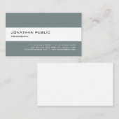 Elegante Moderne, Minimalistische Berufliche Gran  Visitenkarte (Vorne/Hinten)