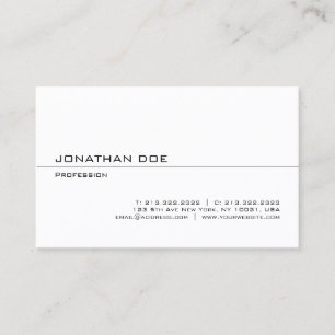 Elegante Moderne, Minimalistische Berufliche Sleek Visitenkarte