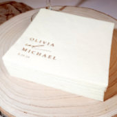 Elegante moderne minimalistische einfache goldene servietten mit folie