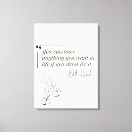 Elegante Moderne Minimalistische Feminine Leinwanddruck