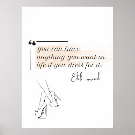 Elegante Moderne Minimalistische Feminine Poster