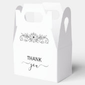 Elegante Moderne Minimalistische Gastgeschenk Hoch Geschenkschachtel (Geöffnet)