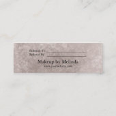 Elegante moderne Minimalistische Herzerkrankungska Mini Visitenkarte (Rückseite)