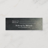 Elegante moderne Minimalistische Herzerkrankungska Mini Visitenkarte (Rückseite)