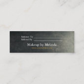 Elegante moderne Minimalistische Herzerkrankungska Mini Visitenkarte (Rückseite)