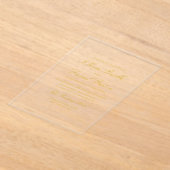 Elegante Moderne Minimalistische Hochzeit Acryleinladungen (Ablage )