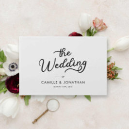 Elegante Moderne Minimalistische Hochzeit Gästebuch