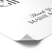 Elegante moderne Minimalistische Karten und Gesche Poster (Ecke)