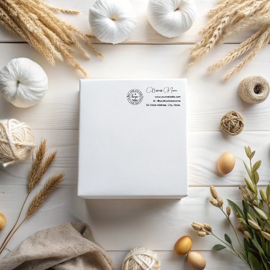 Elegante Moderne Minimalistische Kontur Blume Butt Gummistempel