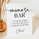 Elegante Moderne Minimalistische Mimosa Bar Sockelschild