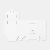 Elegante moderne Minimalistische Monogramm-Hochzei Geschenkschachtel (Ungefaltet)