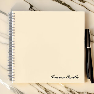 Elegante Moderne, Minimalistische Niedliche Girly  Notizblock