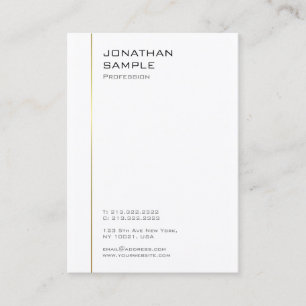 Elegante moderne minimalistische professionelle Vo Visitenkarte