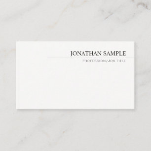Elegante moderne minimalistische professionelle Vo Visitenkarte