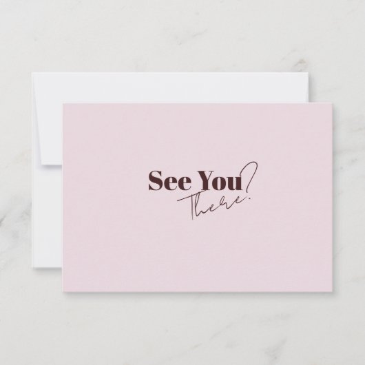 Elegante moderne Minimalistische QR-Hochzeit RSVP Karte (Vorderseite)