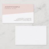 Elegante moderne Minimalistische Schablone Visitenkarte (Vorne/Hinten)