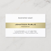 Elegante Moderne Minimalistische Schlicht Luxus Tr Visitenkarte (Rückseite)