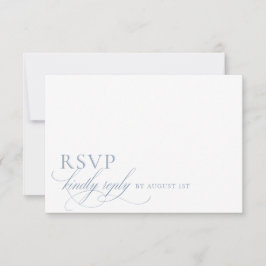 Elegante moderne Minimalistische Skripthochzeit RSVP Karte