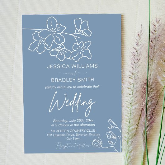 Elegante moderne minimalistische Skriptkalligraphi Einladung