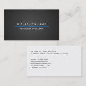 ELEGANTE MODERNE MINIMALISTISCHE Visitenkarte (Vorne/Hinten)