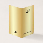 Elegante Moderne Mit Monogramm Imitate Gold Berufl Visitenkarten (Vorderseite)