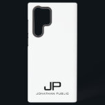 Elegante moderne Monogram Beste Schwarz & Weiß Ges Samsung Galaxy Hülle<br><div class="desc">Elegante moderne Minimalistische Monogram Vorlage Schwarz und Weiß Trendy Best Geschenke Handy Cases & Zubehör / Samsung Hüllen / Galaxy S22 Ultra Case.</div>