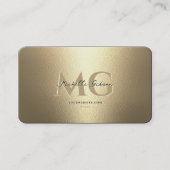 Elegante moderne Monogram Imitats Gold Beruflich Q Visitenkarte (Vorderseite)