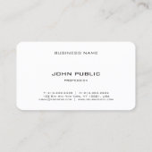 Elegante moderne Monogram Template Runded Corners Visitenkarte (Rückseite)