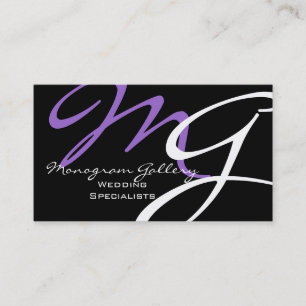 Elegante moderne Monogramm-Visitenkarten Visitenkarte