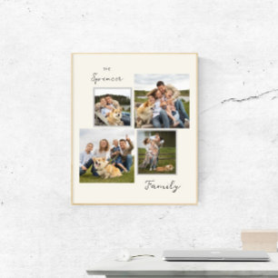 Elegante, moderne Multi-Fotos Poster