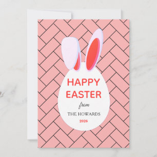 Elegante moderne Muster Frohe Ostern Foto Feiertagskarte