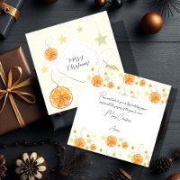 Elegante moderne Muster Orangen und Sterne auf Bei
