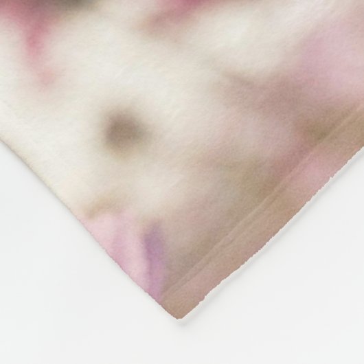 Elegante Moderne Mutter die beste Mama je rosa Blü Fleecedecke (Ecke)