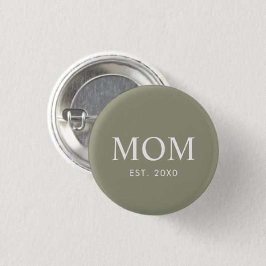 Elegante moderne Mutter etabliert Button (Vorne & Hinten)