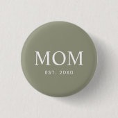 Elegante moderne Mutter etabliert Button (Vorderseite)