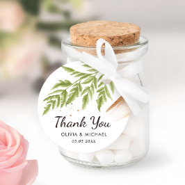 Elegante Moderne Natur und Gold Hochzeit Vielen Da Geschenkanhänger