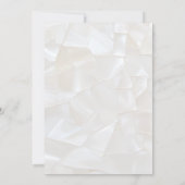 Elegante moderne neutrale Braun-Hochzeit Einladung (Rückseite)