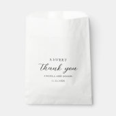 Elegante moderne neutrale Hochzeit Geschenktütchen (Vorderseite)